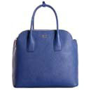 2014 Prada Saffiano Cuir Leather Tote Bag BN2560 middle blue